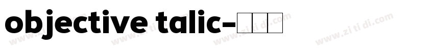 objective talic字体转换